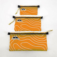 Load image into Gallery viewer, Zipper Pouches TOPO Patterns Ultralight D50T fabric