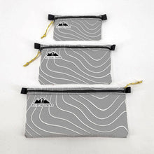 Load image into Gallery viewer, Zipper Pouches TOPO Patterns Ultralight D50T fabric