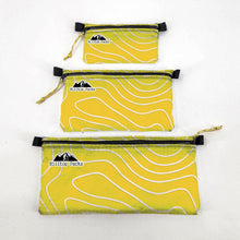 Load image into Gallery viewer, Zipper Pouches TOPO Patterns Ultralight D50T fabric
