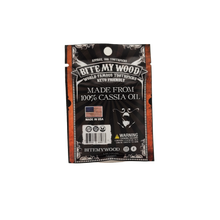 Load image into Gallery viewer, BiteMyWood Cinnamon Flavored Birchwood Toothpicks in Plastic Reusable Bag 100 qty