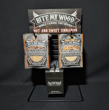 Load image into Gallery viewer, BiteMyWood 2 or 3 Hook Metal Store Display Stand With Custom Graphic Header