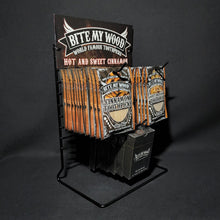 Load image into Gallery viewer, BiteMyWood 2 or 3 Hook Metal Store Display Stand With Custom Graphic Header