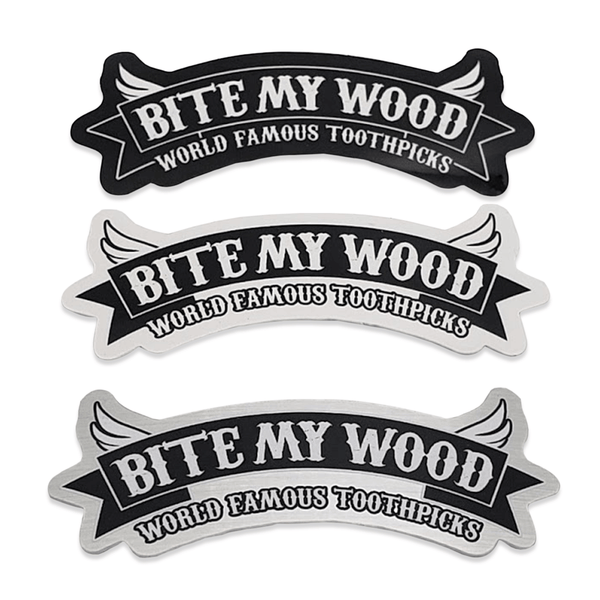 New BiteMyWood Merchandise Stickers Available Now For Purchase