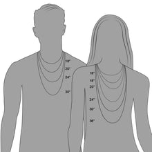 Load image into Gallery viewer, 14k White Gold Oval Cable Link Chain 0.6mm

