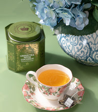 Load image into Gallery viewer, Green Tea with Coconut, Ginger and Vanilla, HRP Tin of 30 Sachets
