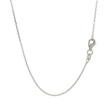 Load image into Gallery viewer, 18k White Gold Diamond Cut Cable Link Chain (0.75 mm)

