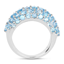 Load image into Gallery viewer, 4.11 Carat Genuine Blue Topaz .925 Sterling Silver Ring
