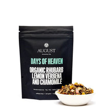 Load image into Gallery viewer, Days of Heaven - Rhubarb Verbena Chamomile Tea (Caffeine Free)
