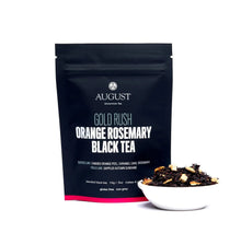 Load image into Gallery viewer, Gold Rush - Orange Rosemary Caramel Black Tea
