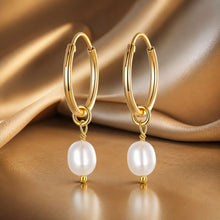 Load image into Gallery viewer, 925 Sterling Silver Baroque Pearl Earrings for Women
