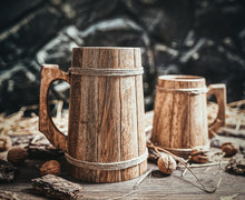 Load image into Gallery viewer, Wooden Tankard
