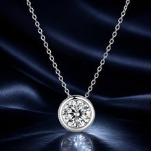 Load image into Gallery viewer, S925 Sterling Silver Moissanite Necklace 400mm with 1ct Moissanite for Women
