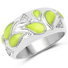 Load image into Gallery viewer, 0.07 Carat Genuine White Topaz .925 Sterling Silver Ring
