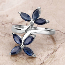 Load image into Gallery viewer, 1.75 Carat Genuine Blue Sapphire .925 Sterling Silver Ring
