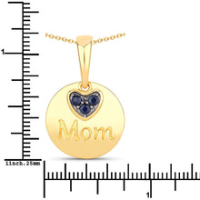 Load image into Gallery viewer, 0.20 Carat Genuine Blue Sapphire .925 Sterling Silver Pendant
