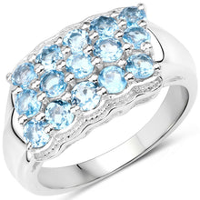 Load image into Gallery viewer, 1.50 Carat Genuine Swiss Blue Topaz .925 Sterling Silver Ring
