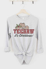Load image into Gallery viewer, YEEHAW COUNTRY CHRISTMAS LONG SLEEVE TEE
