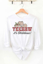 Load image into Gallery viewer, YEEHAW COUNTRY CHRISTMAS LONG SLEEVE TEE
