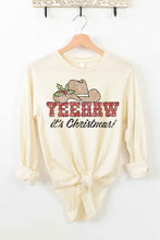 Load image into Gallery viewer, YEEHAW COUNTRY CHRISTMAS LONG SLEEVE TEE
