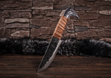 Load image into Gallery viewer, Raven Hilt Knife - 5.5&quot; Blade (13 cm)
