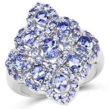 Load image into Gallery viewer, 3.31 Carat Genuine Tanzanite .925 Sterling Silver Ring
