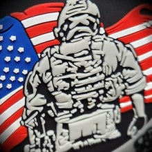 Load image into Gallery viewer, Land of the Free Because of the Brave - 3.75 inch PVC Patch
