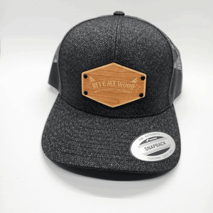 BiteMyWood Curved Bill Snapback Trucker Hats Available In 5 Colors