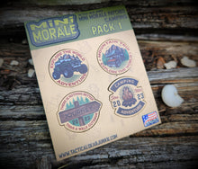 Load image into Gallery viewer, Mini Morale - Explore the World Adventure - Camping Patch Pack 1
