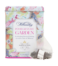 Load image into Gallery viewer, Williamsburg Pomegranate Garden, Tin of 20 Sachets
