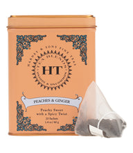 Load image into Gallery viewer, Peaches &amp; Ginger, HT Tin of 20 Sachets
