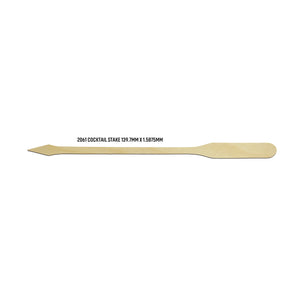 Flat Birchwood Food Stakes In Cardboard Reusable Box