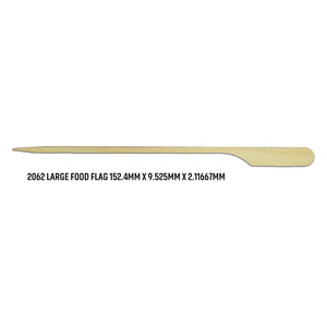 Flat Birchwood Food Stakes In Cardboard Reusable Box