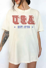 Load image into Gallery viewer, USA EST 1776 OVERSIZED GRAPHIC TEE
