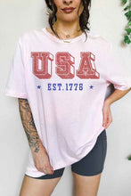 Load image into Gallery viewer, USA EST 1776 OVERSIZED GRAPHIC TEE
