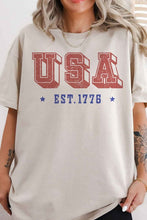 Load image into Gallery viewer, USA EST 1776 OVERSIZED GRAPHIC TEE
