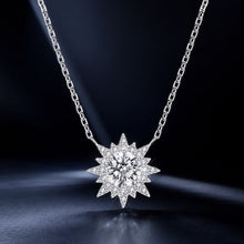 Load image into Gallery viewer, 925 Sterling Silver 0.5 Carat Moissanite Necklace in White Gold Plating for Women
