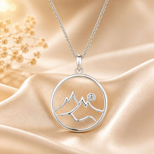 Load image into Gallery viewer, 925 Sterling Silver Necklace with Pavé Setting CZ 21*16mm Pendant
