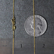 Load image into Gallery viewer, 14k Yellow Gold Diamond Cut Cable Link Chain 0.8mm
