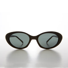 Load image into Gallery viewer, Oval Black Cat Eye Vintage 90s Sunglass - Fanny
