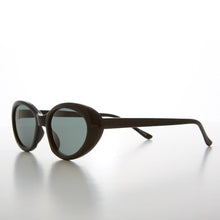 Load image into Gallery viewer, Oval Black Cat Eye Vintage 90s Sunglass - Fanny
