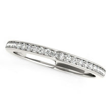 Load image into Gallery viewer, 14k White Gold Classic Style Diamond Wedding Band (1/5 cttw)
