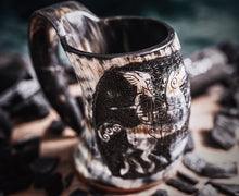 Load image into Gallery viewer, Horn Tankard Mug
