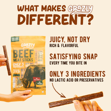 Load image into Gallery viewer, Plain Beef Meat Sticks - 100% Grass-Fed &amp; Finished
