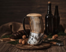 Load image into Gallery viewer, Horn Tankard Mug
