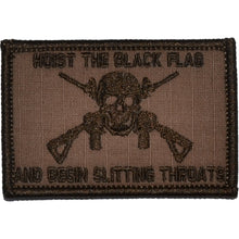 Load image into Gallery viewer, Hoist The Black Flag and Begin Slitting Throats Jolly Roger - 2x3 Patch
