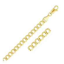 Load image into Gallery viewer, 5.3mm 10k Yellow Gold Curb Chain

