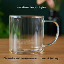 Load image into Gallery viewer, Glass Mug - Clear Elegance
