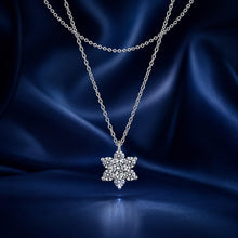 Load image into Gallery viewer, 925 Sterling Silver 0.06 Carat &amp; 0.20 Carat Moissanite Necklace with White Gold Plating for Women
