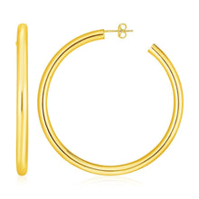 Load image into Gallery viewer, 14k Yellow Gold Polished Hoop Earrings
