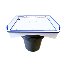 Load image into Gallery viewer, Premium Rod Mount 18" or 33" Raised Fillet Table – 3-in-1 Bait &amp; Fish Station | Fits Rod Holders, Buckets &amp; Flat Surfaces | Marine-Grade HDPE | Ruler, Juice Groove, Knife &amp; Tool Slots
